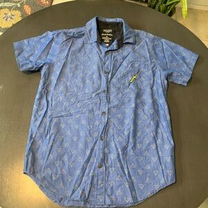 Harry Potter Deathly Hallows Box lunch Button Down Shirt Men’s Small